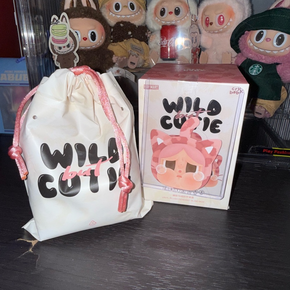 Pop Mart Crybaby “Wild but Cutie” – Vinyl Plush Pendant Blind Box (PINK CUTIE)